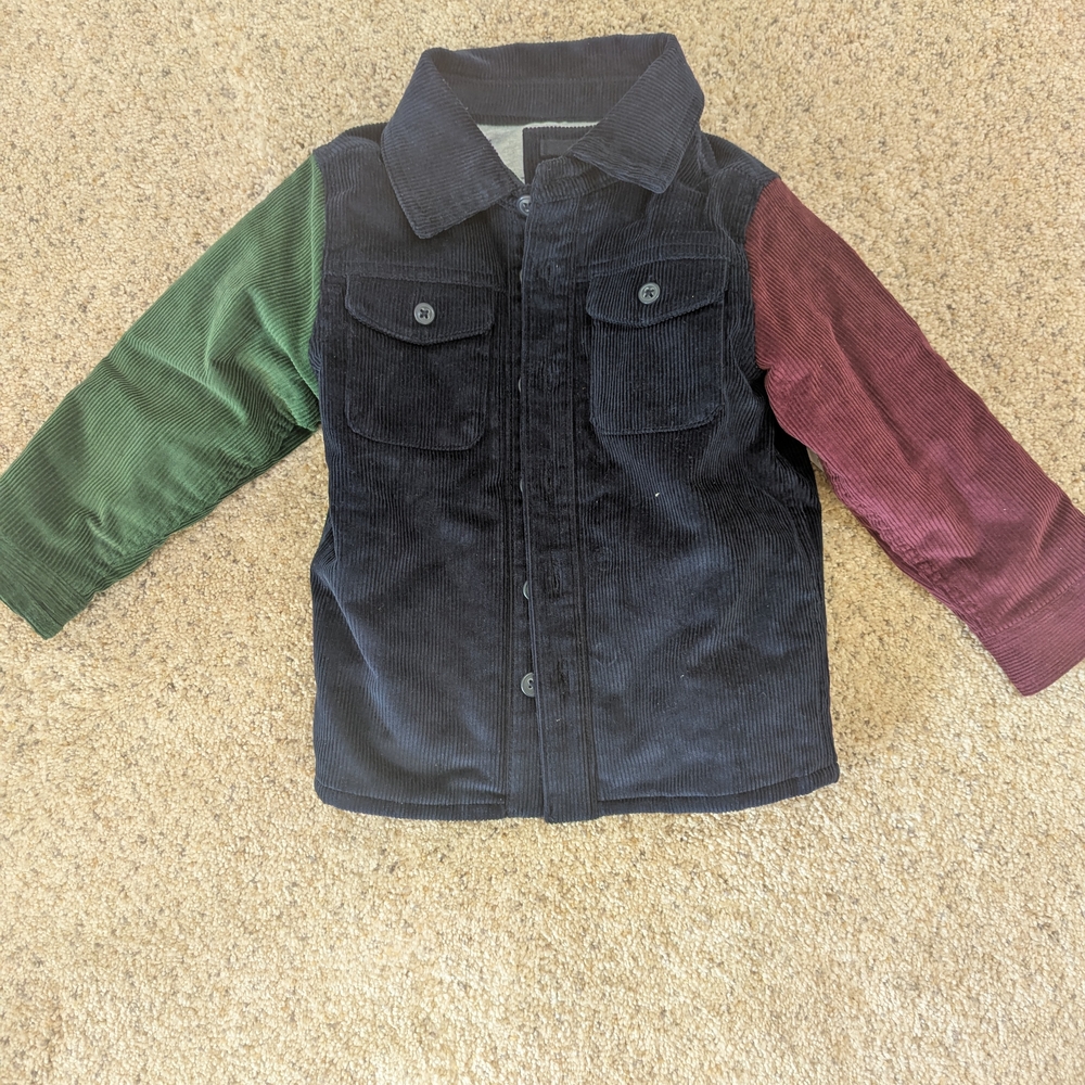 Colorblock Corduroy Jacket